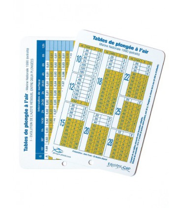 Table de plongée à l'air MN 90