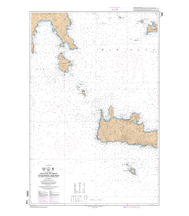 7196 L - Côte Sud de Grèce - De Akra Tainaro à Nisos Milos et partie Ouest de Nisos Kriti
