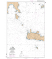 7196 L - Côte Sud de Grèce - De Akra Tainaro à Nisos Milos et partie Ouest de Nisos Kriti - Carte marine Shom papier