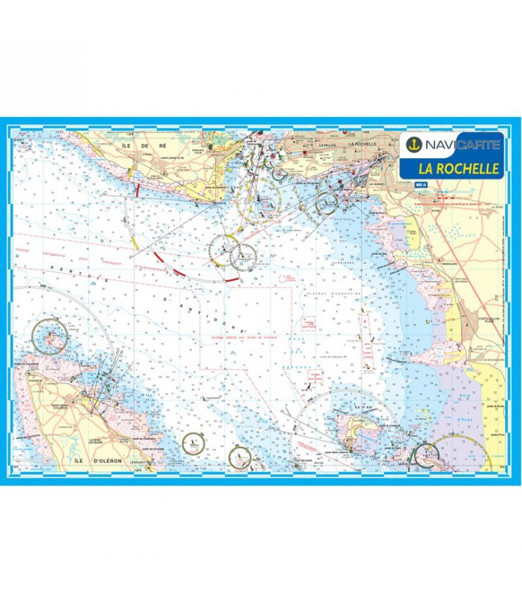carte marine Carte marine plastifiée Mininav La Rochelle. Véritable...