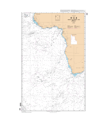 6808 - Océan atlantique Sud Partie Est - Carte marine Shom classique