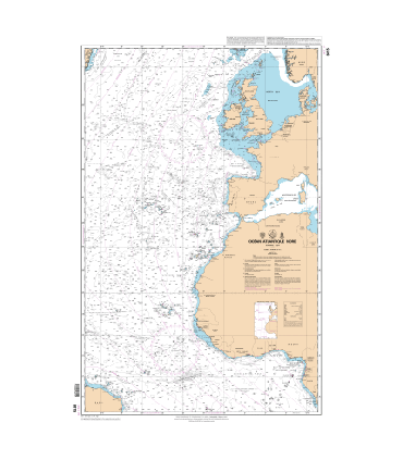 6815 - Océan atlantique Nord Partie Est - Carte marine Shom classique