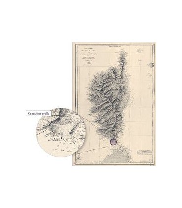 Carte générale  de l’île de Corse