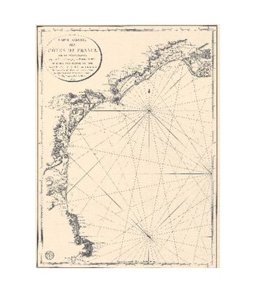 Carte réduite des côtes de France  sur la Méditerranée.  Depuis le Cap de Creux jusqu’aux  Bouches du Rhône