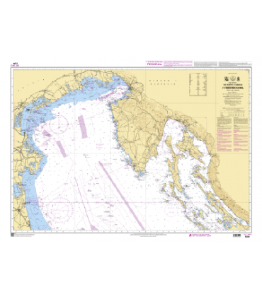 7244 - De Porto Corsini à Velebitski Kanal - Golfe de Venise - Carte marine Shom classique