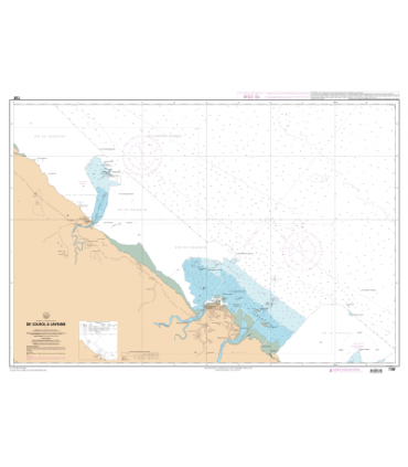 7481 - Approches de Kourou - Iles du Salut - Carte marine Shom papier