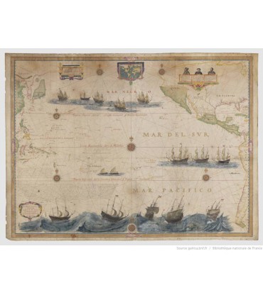 Carte-de-l'océan-Pacifique-de-Hessel-Gerritsz,-1622