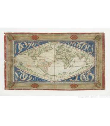 Carte-cosmographique-et-universelle-description-du-monde-avec-le-vrai-traict-des-vents,--Jean-Cossin,-1570-