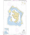 7466 - Archipel de la société - Iles sous le vent - Bora Bora - carte marine papier