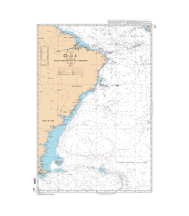 5417 - Océan Atlantique Nord et mers boréales - carte marine Shom papier