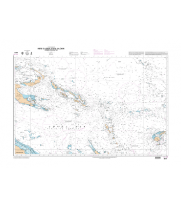 6670 - Mers de Tasman et du Corail - carte marine Shom 