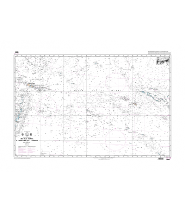 6880 - Des îles Tonga à l'archipel des Tuamotu - Carte marine papier