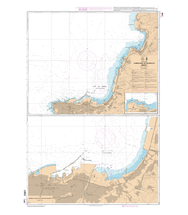 7348 - Approches de Beyrouth (Beiroût) - Carte marine Shom papier