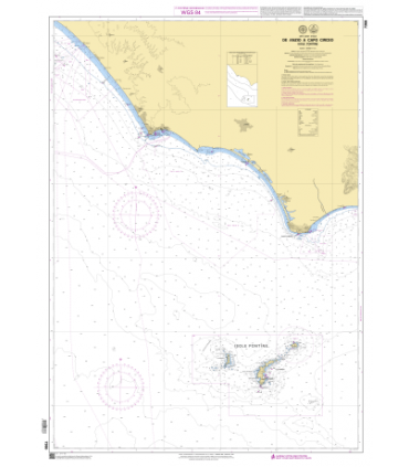 7362 - de Capo Circeo à Ischia - Isole Pontine - Carte marine Shom
