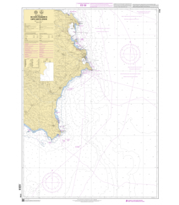 7777 - de Punta Stilo à Capo san Mariadi Leuca - Carte marine Shom