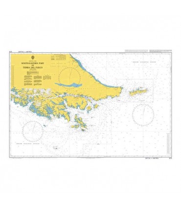 Admiralty 1373 - South Eastern Part of Tierra del Fuego - Carte marine Admiralty 