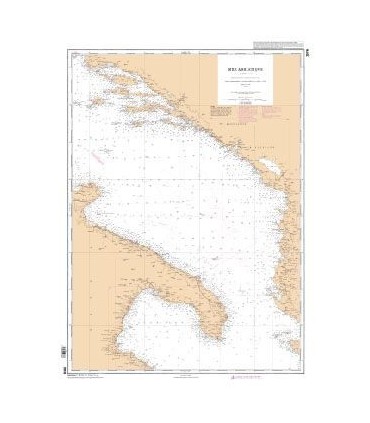 3976 - Mer Adriatique Partie Sud - Carte marine Shom
