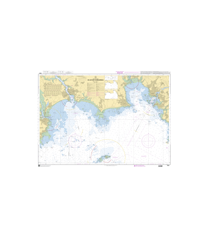 7252 L - Iles de Glénan - Carte marine Shom papier 7252 L - Iles de Glénan - Carte marine Shom papier