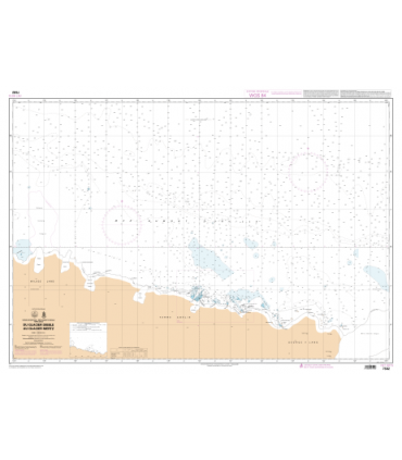 7592 - Du Glacier Dibble au Glacier Mertz - Carte marine papier