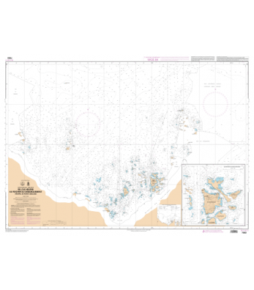 7593 - De l'Ile Hélène au Rocher du Débarquement - Archipel de Pointe Géologie - Carte marine Shom papier