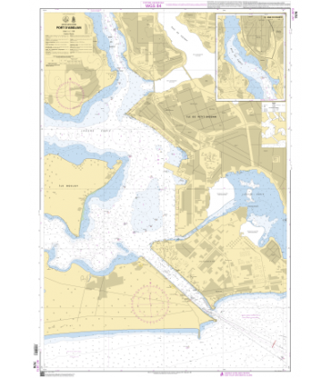 7576 - Port d'Abidjan - Carte marine Shom papier