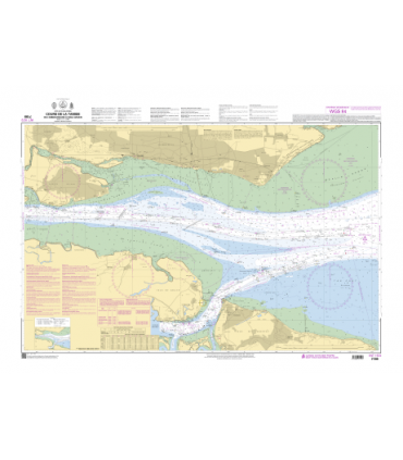 7079 - Cours de la Tamise - Carte marine Shom papier