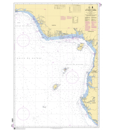 7188 - de Lagos à Gamba - Carte marine Shom