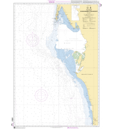 7586 - de Nouadhibou à Nouakchott - Carte marine Shom papier