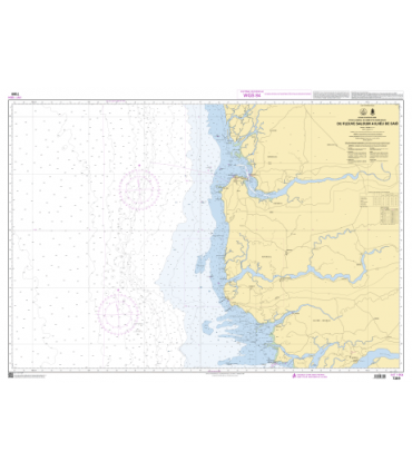 7389 - du fleuve saloum à Ilheu de caio- Carte marine Shom papier