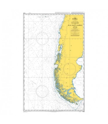 Admiralty 4609 - Valparaiso to islas Diego Ramirez - Carte marine Admiralty 