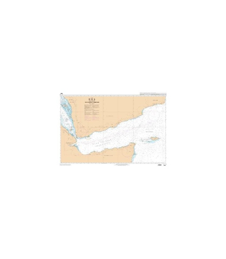 Carte marine de la mer rouge et du golfe aden