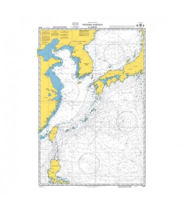 Admiralty 4509 - Western portion of Japan - Carte marine papier