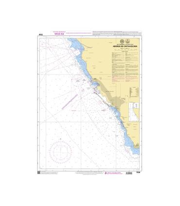 7530 - Abords de Civitavecchia - Carte marine Shom papier