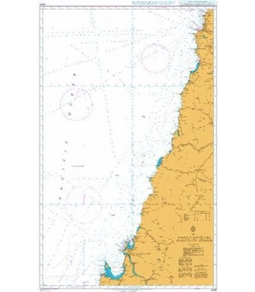 Admiralty 4240 Valparaiso to Golfeo de Arauco - Carte marine Admiralty