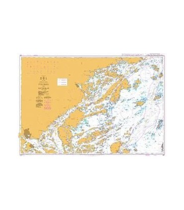 Admiralty 887 - Furusund to osterskar - carte marine Admiralty