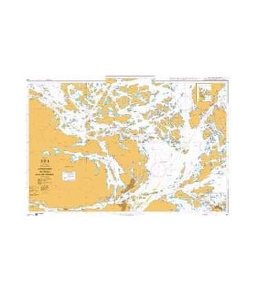 Admiralty 821 - Sandhamn to Ostra Saxarfjarden - carte marine Admiralty