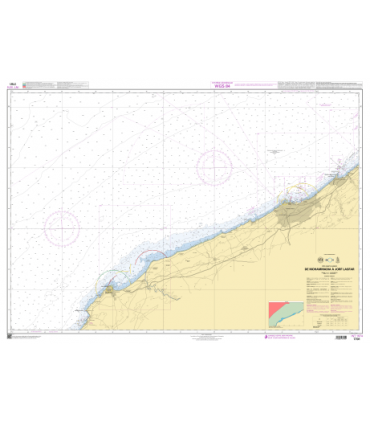 7701 - de Mohammadia à Jorf Lasfar- Carte marine Shom papier