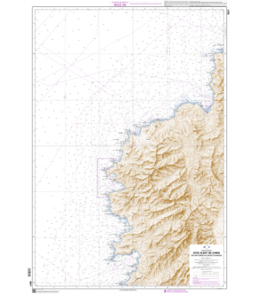 6821 - Du cap Corse au Golfe d'Ajaccio - Carte marine Shom papier
