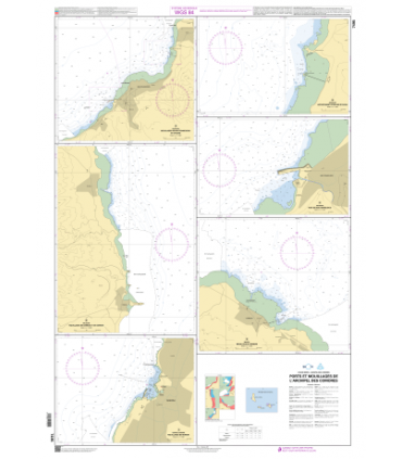 7495 - Ports et mouillages de l'archipel des Comores - carte marine Shom