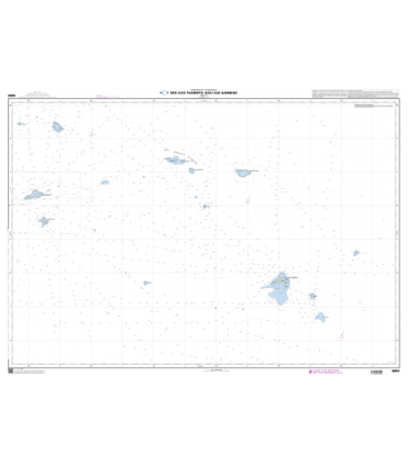 6692 - Des Îles Tuamotu aux Îles Gambier - Carte marine papier