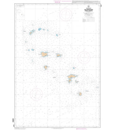 7357 - Iles Marquises (Fenua Enata)- carte marine Shom papier