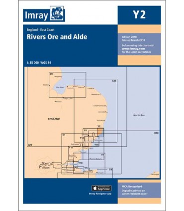 Y2 - Rivers Ore and Alde - Carte marine Imray