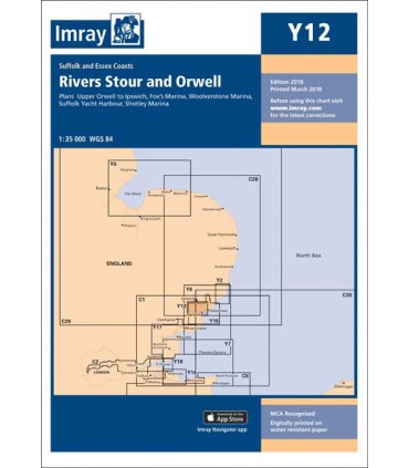 Y12 - Rivers Stour and Orwell - Carte marine Imray