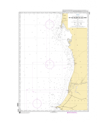 6113 - Du Cap Blanc au Cap Vert - Carte marine Shom papier