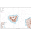 6658 - Ile de Mooréa - Côte Nord-Ouest de Tahiti - Carte marine Shom papier