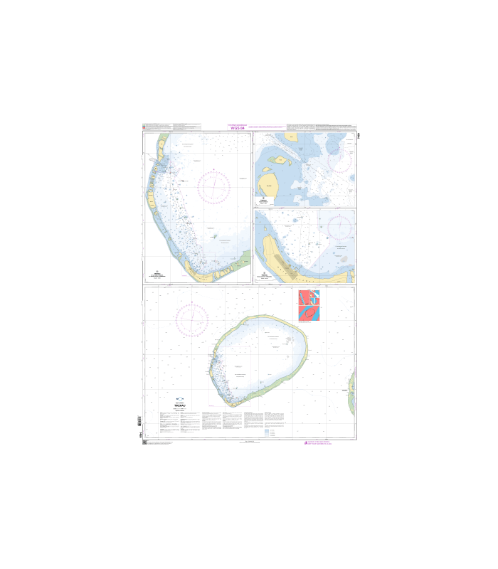 7459 - Tikehau - Carte marine Shom papier 7459 - Tikehau - Carte marine Shom papier