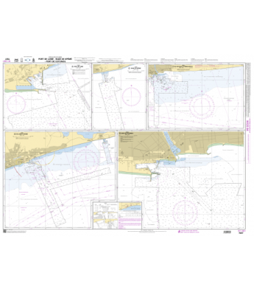7587 - Port de Lomé - Rade de Kpémé - Port de Cotonou - Carte marine Shom