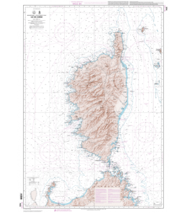 7025 L - Ile de Corse - Carte marine papier