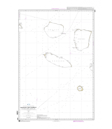 6421 - Îles Tuamotu - Îles Arutua, Apataki, Kaukura, Niau - Carte marine papier