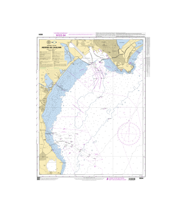 6804 - Abords de Cagliari - Carte marine Shom papier